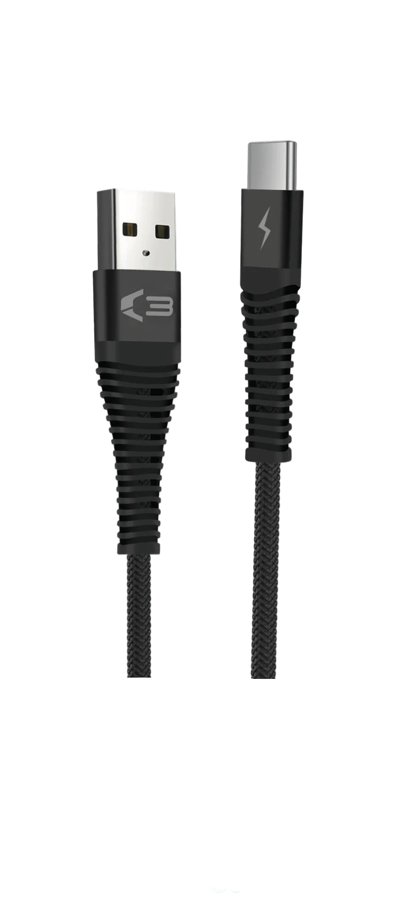02619 - Braided USB-C Cable 1M - Black