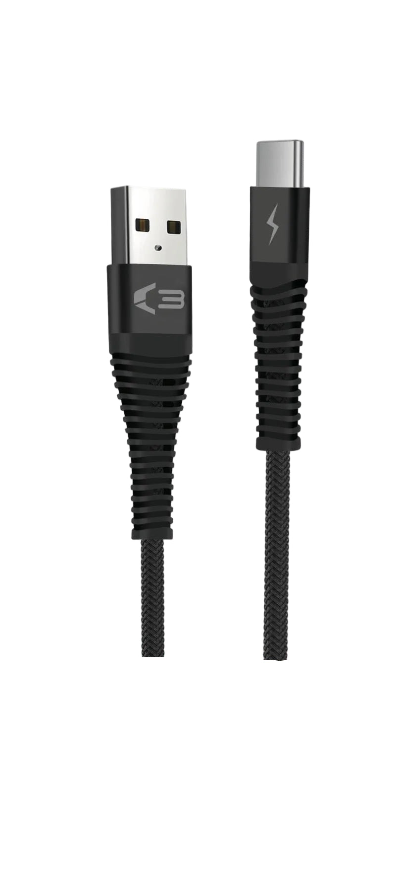 08086 - Braided USB-C Cable 2M - Black