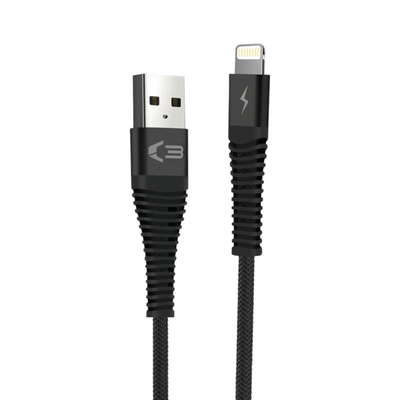 08055 - Braided Lightning Cable 2M - Black