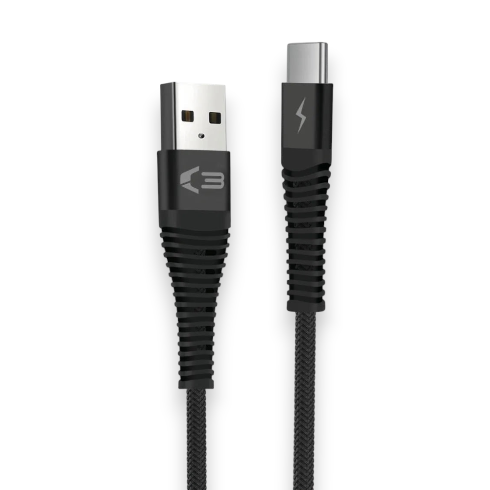 08086 - Braided USB-C Cable 2M - Black