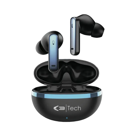 C3 Tech True Wireless Earbuds with Charging Case