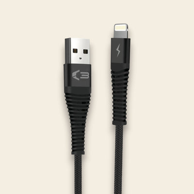 08055 - Braided Lightning Cable 2M - Black