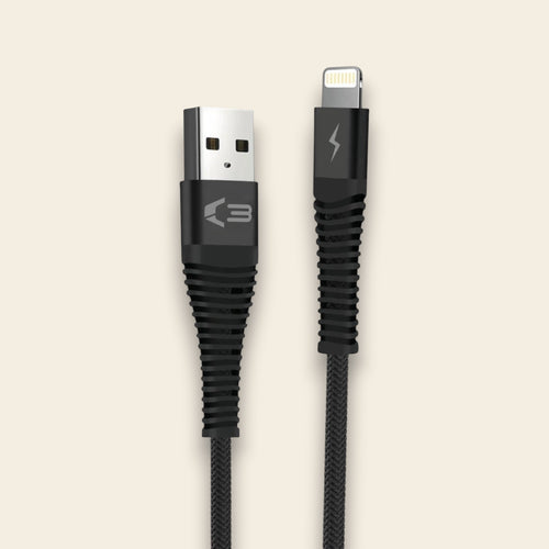08055 - Braided Lightning Cable 2M - Black