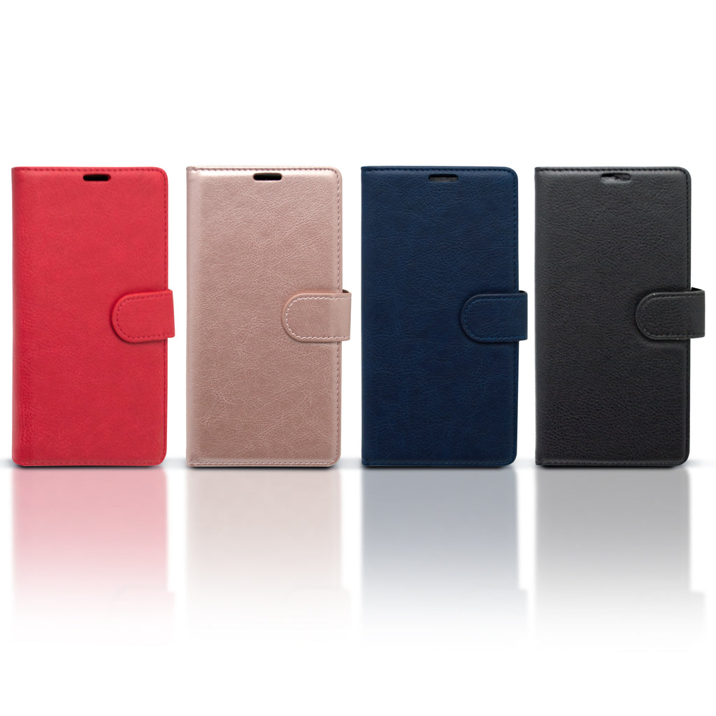Vibe iPhone Wallet Case Genuine PU Leather with Magnetic Closure