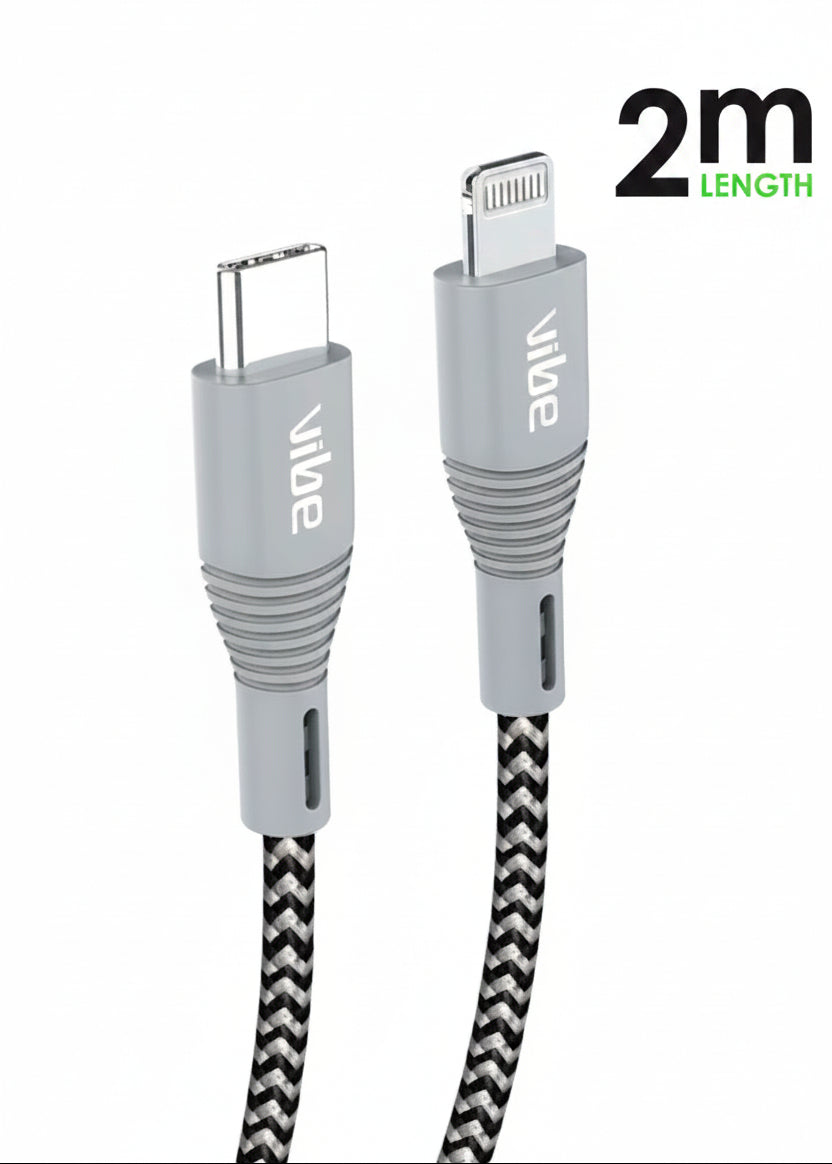 11499 - MFi Braided Lightning to USB-C Cable 2M