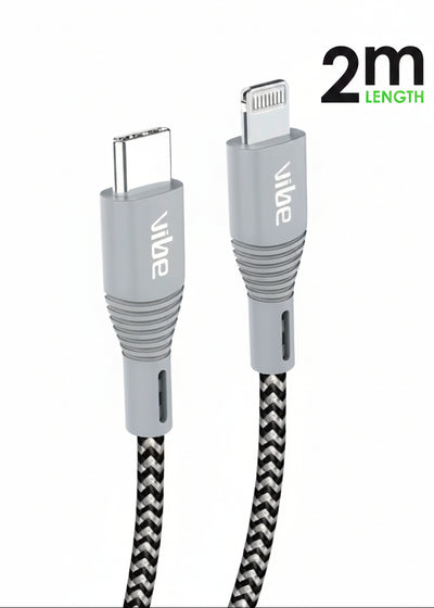 11499 - MFi Braided Lightning to USB-C Cable 2M