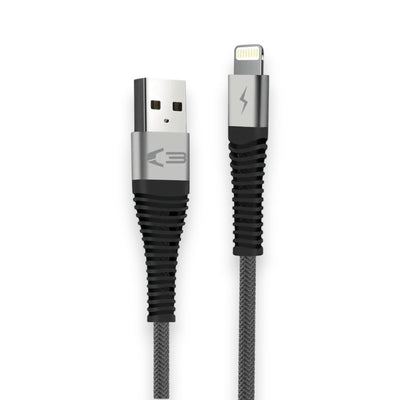 06044 - Braided Lightning Cable 1M - Grey