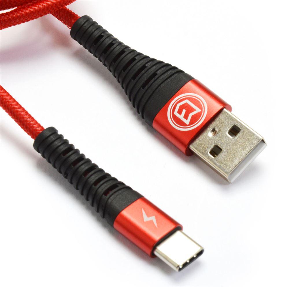 C3 Type C Braided Cable - Red
